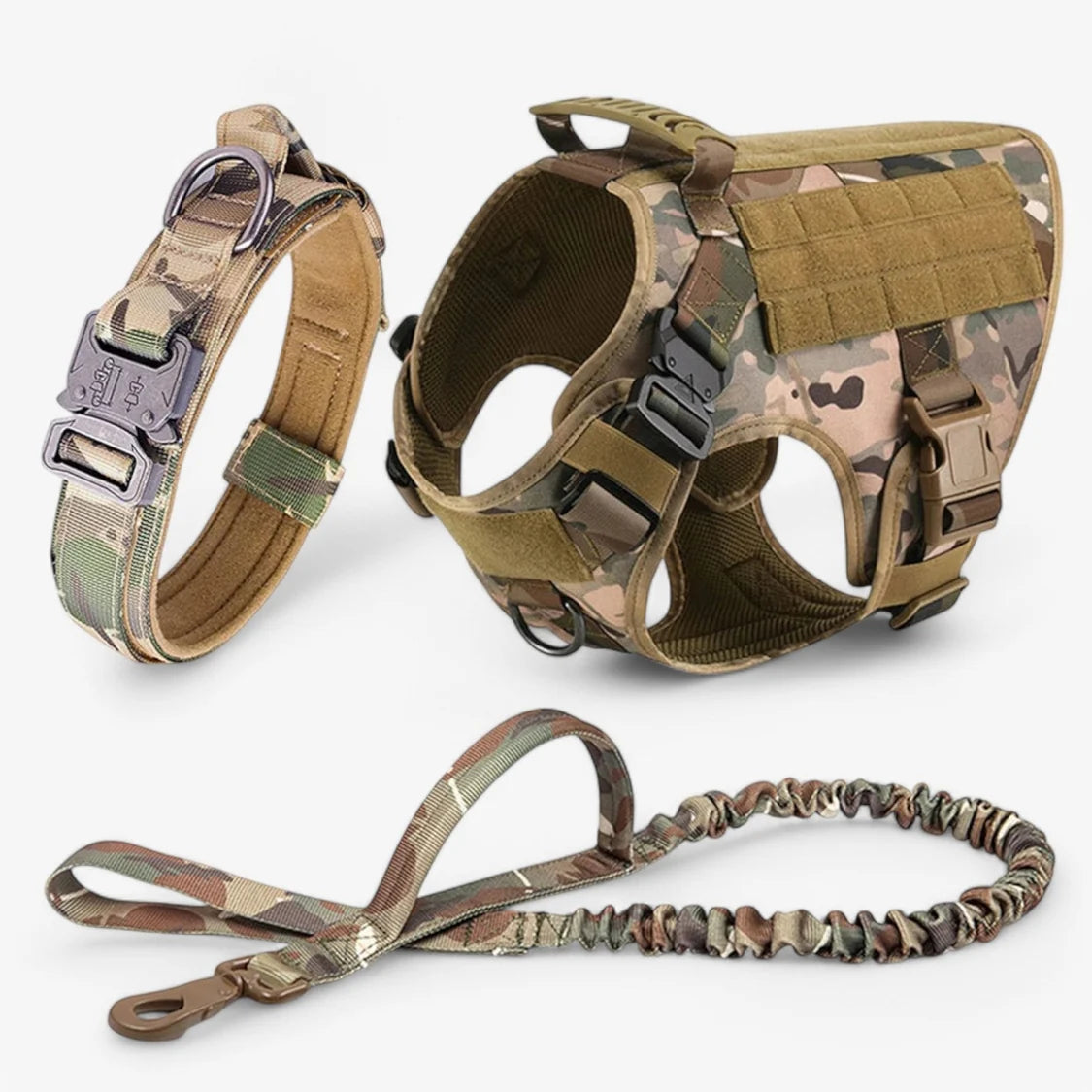 Militair hondentuig, tactisch trainingsvest met snelsluitsysteem