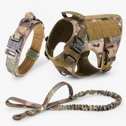 Militair hondentuig, tactisch trainingsvest met snelsluitsysteem